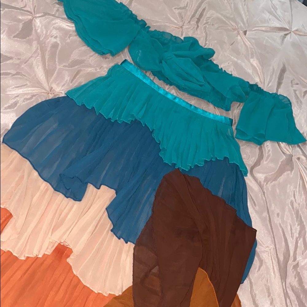 two piece skirt set